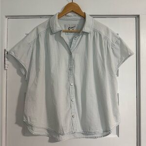 American Eagle Oversized Shirt- Light Blue- Size Medium